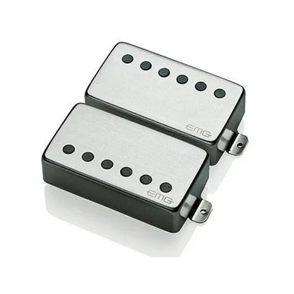 EMG EMG-57/66 Set Active Humbucker Pickup Brushed Chrome