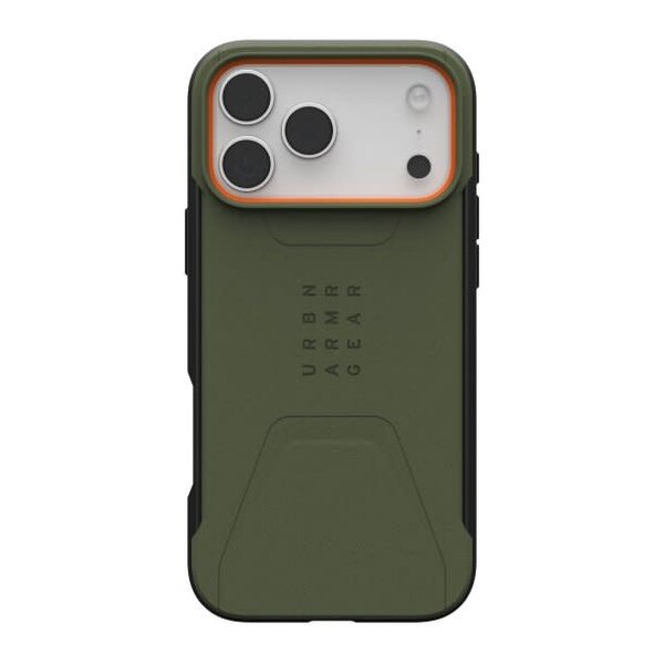 Urban Armor Gear iPhone 17 Pro Max UAG Civilian MagSafe Case - Olive/Orange
