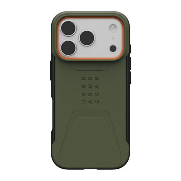 Urban Armor Gear iPhone 17 Pro UAG Civilian MagSafe Case - Olive/Orange