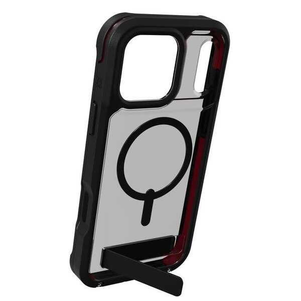 iPhone 17 Pro Max ZAGG Graphene Rainier Snap Kickstand Case Smoke Black