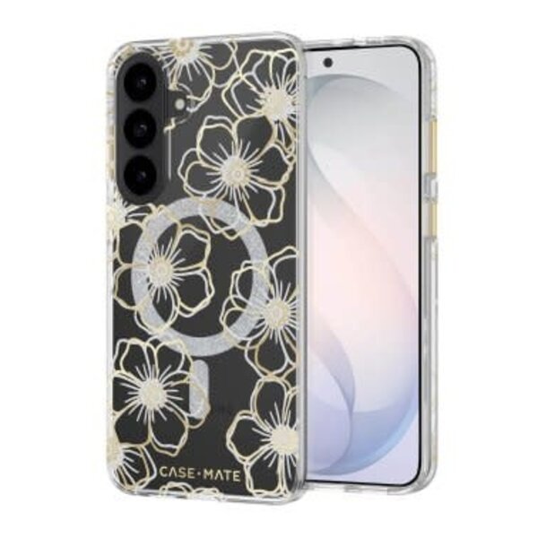 CaseMate Samsung Galaxy S26 FE Case-Mate Floral Gems w/Magnet Case - Gold