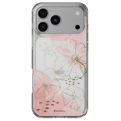 SwitchEasy Fleur M3D Patterned Protective Case Gold for iPhone 18 Pro Max/17 Pro Max