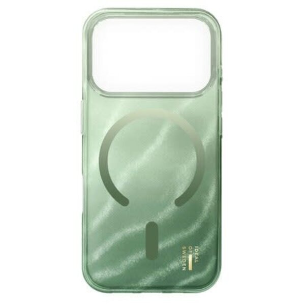 Ideal of Sweden Glitter Glow MagSafe Case Sage Green for iPhone 17 Pro Max