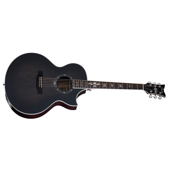 Schecter Schecter Acoustic-Electric Guitar Transparent Black Burst Satin
