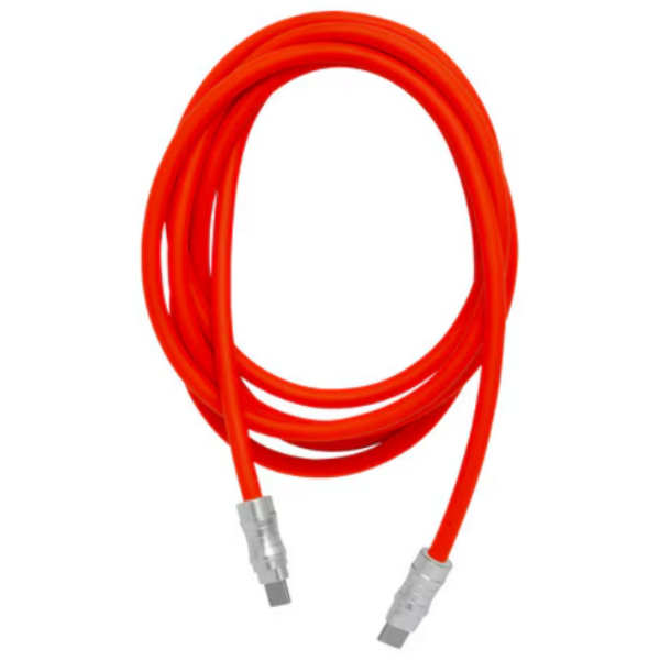 Helix Gripcord Silicone USB-C Cable 8ft Orange