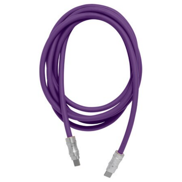 Helix Gripcord Silicone USB-C Cable 8ft Purple