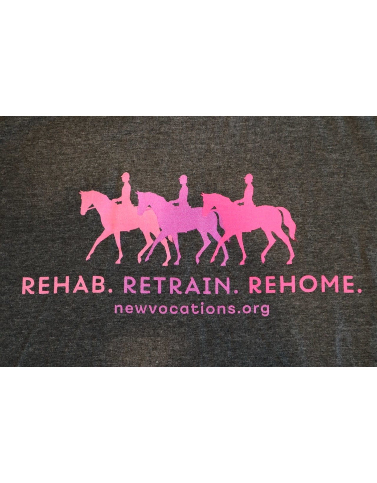 Dark Grey "Rehab. Retrain. Rehome." T-Shirts