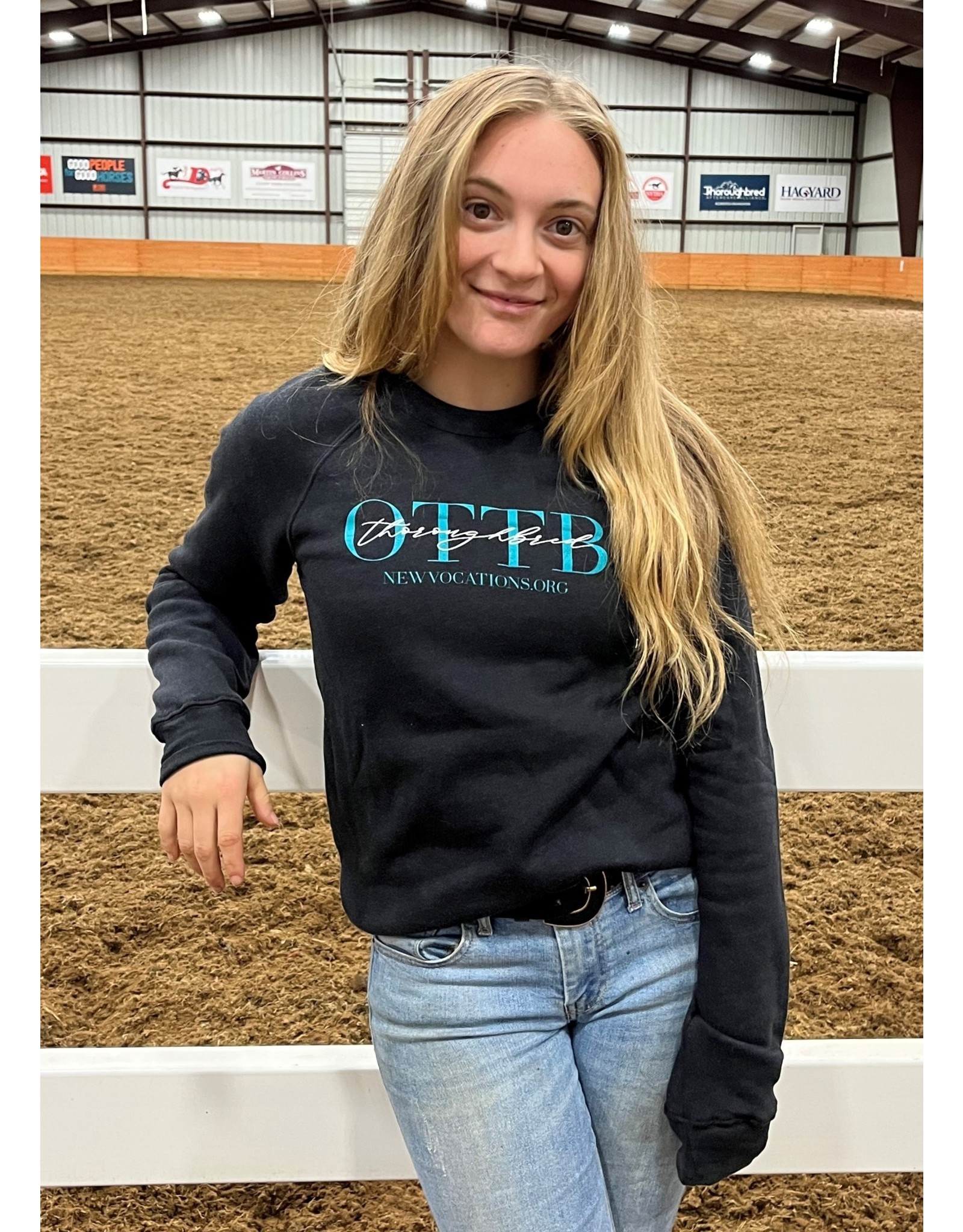 Black OTTB Script Sweatshirt