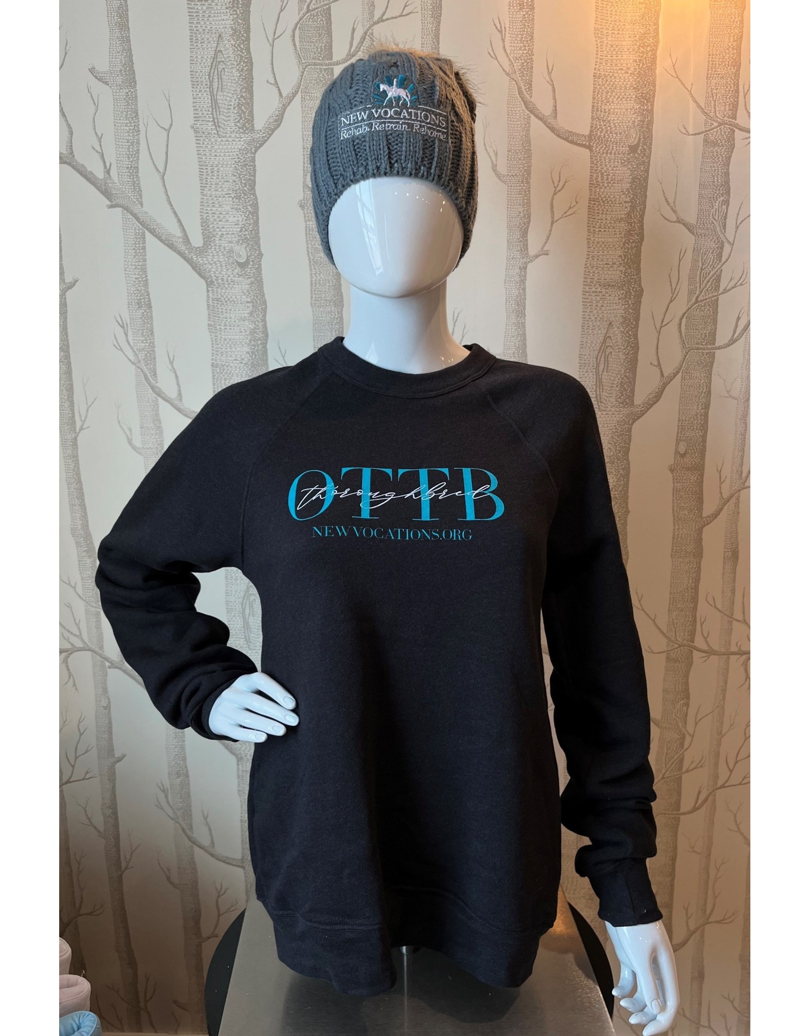 Black OTTB Script Sweatshirt