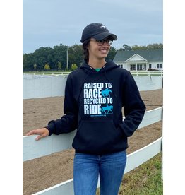 Black "Raised to Race, Recycled to Ride" TB Hoodie