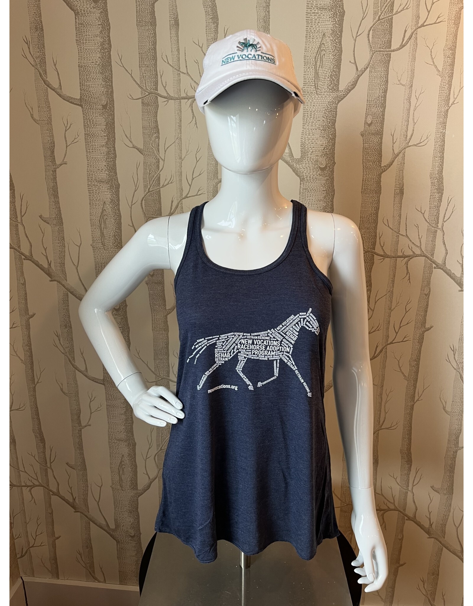 Navy NV Word Horse Tank Top