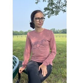 Mauve Standardbred Legacy Long Sleeve T-Shirt