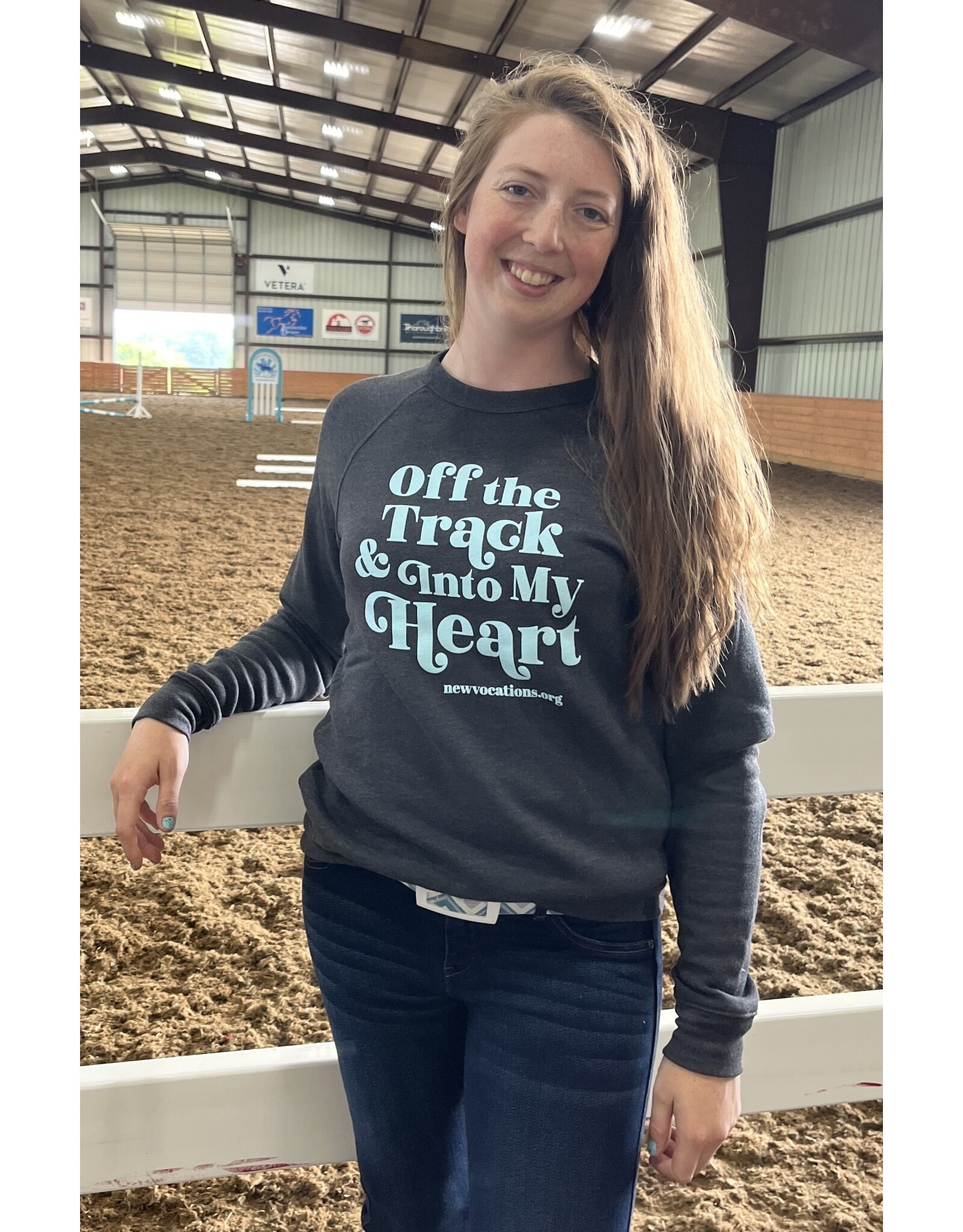 Grey Off the Track & Into My Heart Sweatshirt