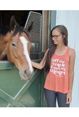 Coral Off the Track & Into My Heart Tank Top