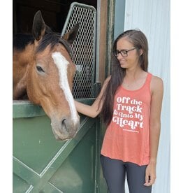 Coral Off the Track & Into My Heart Tank Top