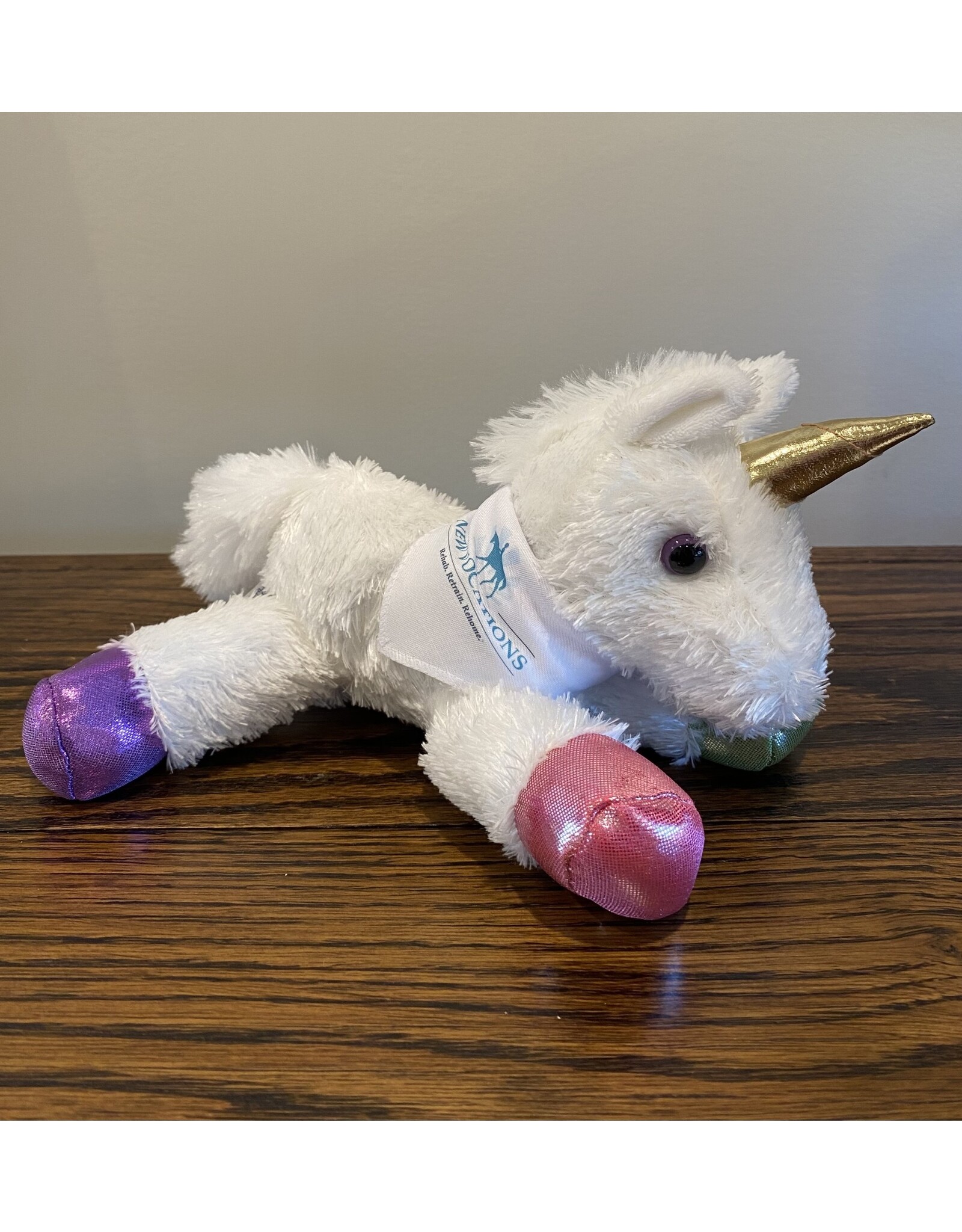 White NV Plush Unicorn Horse