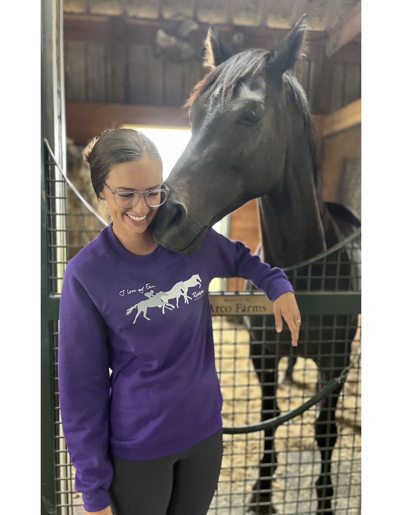 Purple I Love My Ex... Racehorse Sweatshirt