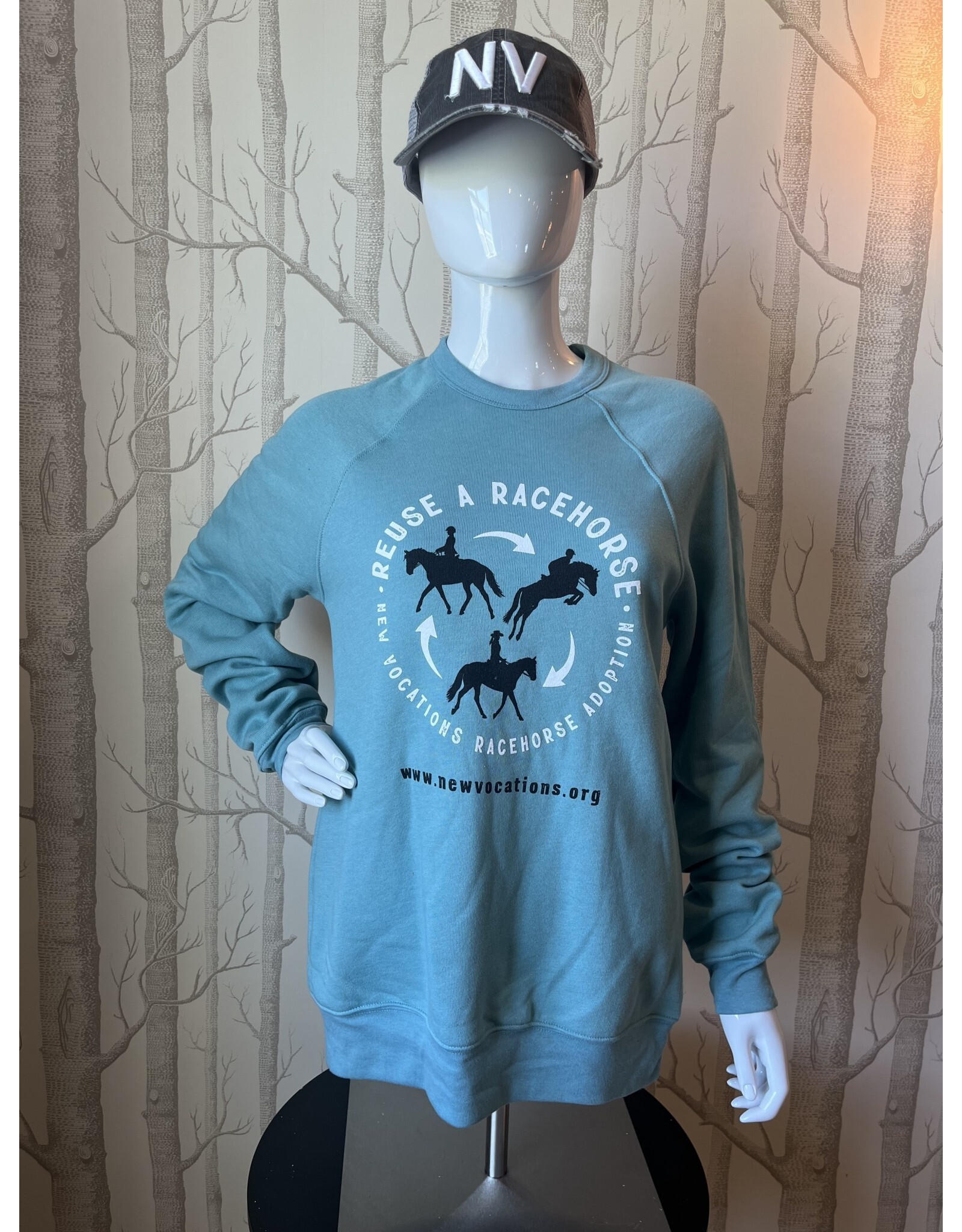 Blue Lagoon Reuse a Racehorse Sweatshirt