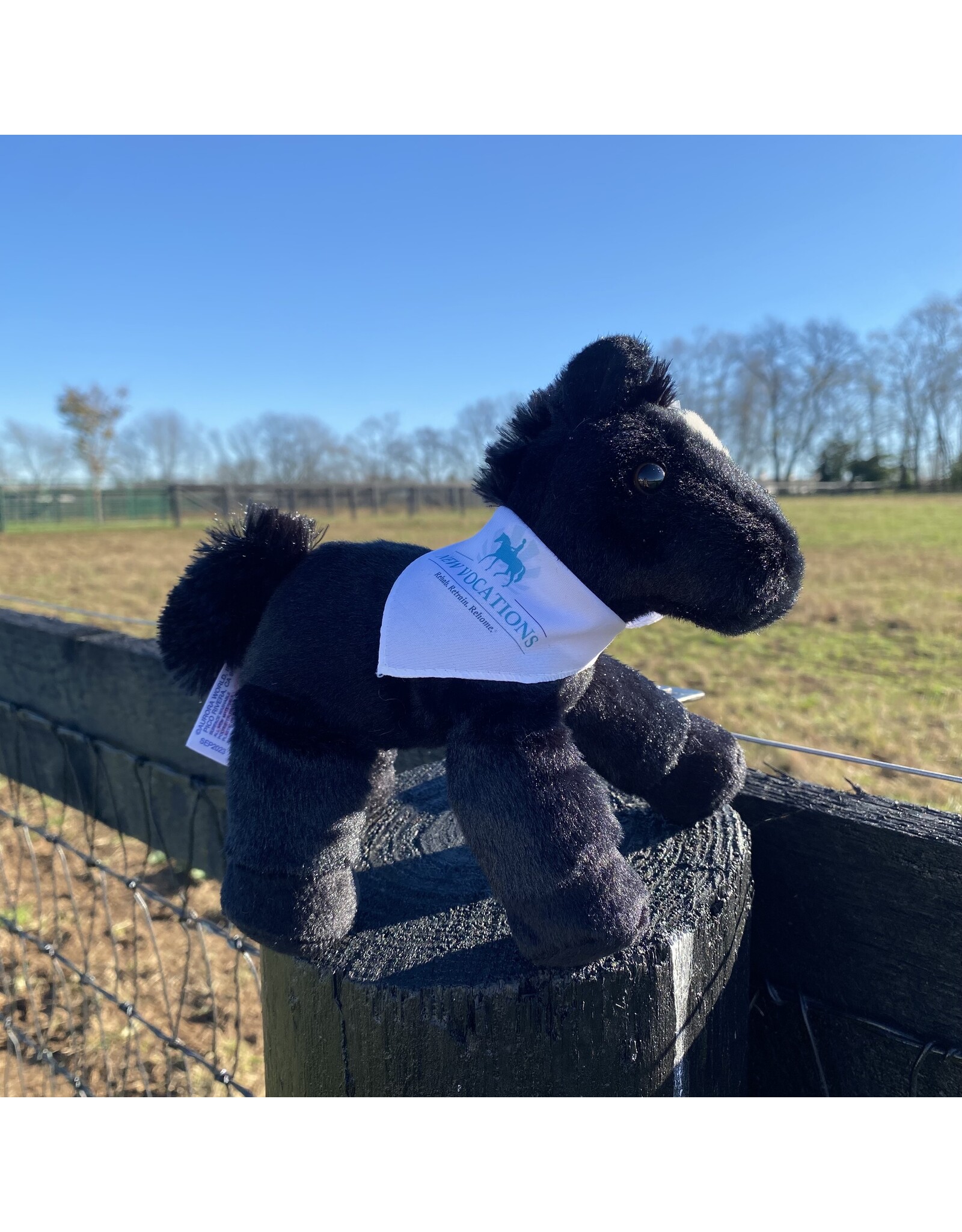 Black NV Plush Horse