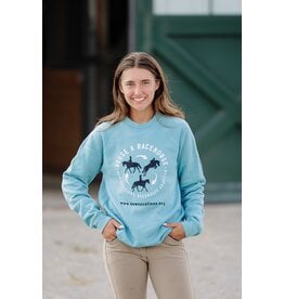 Blue Lagoon Reuse a Racehorse Sweatshirt