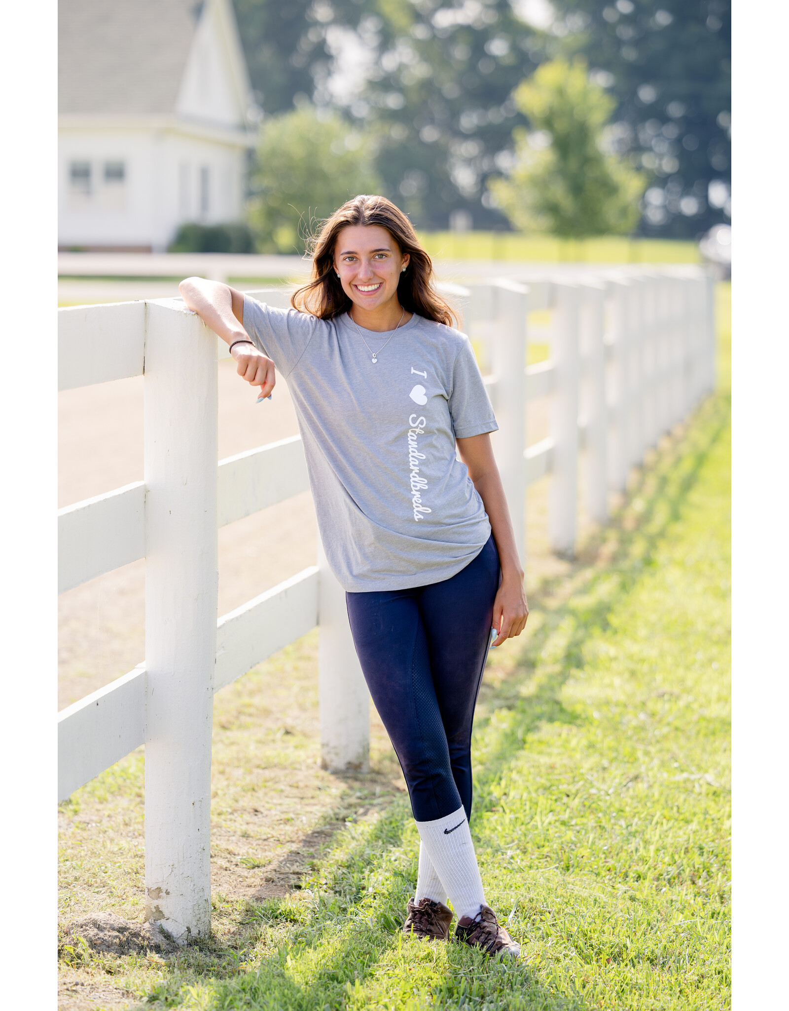 Grey I Heart Standardbreds T-Shirt