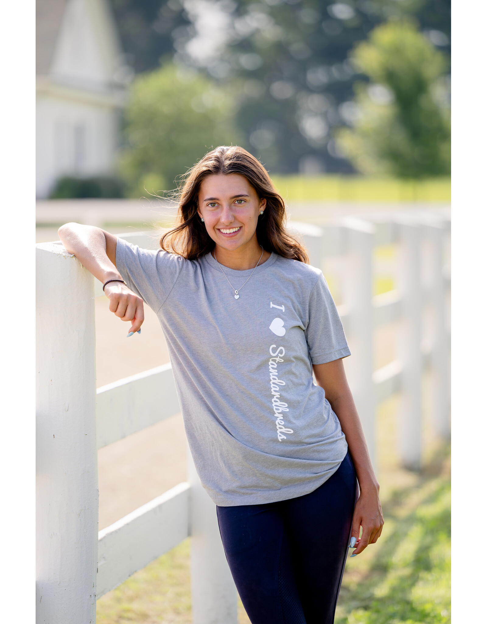 Grey I Heart Standardbreds T-Shirt