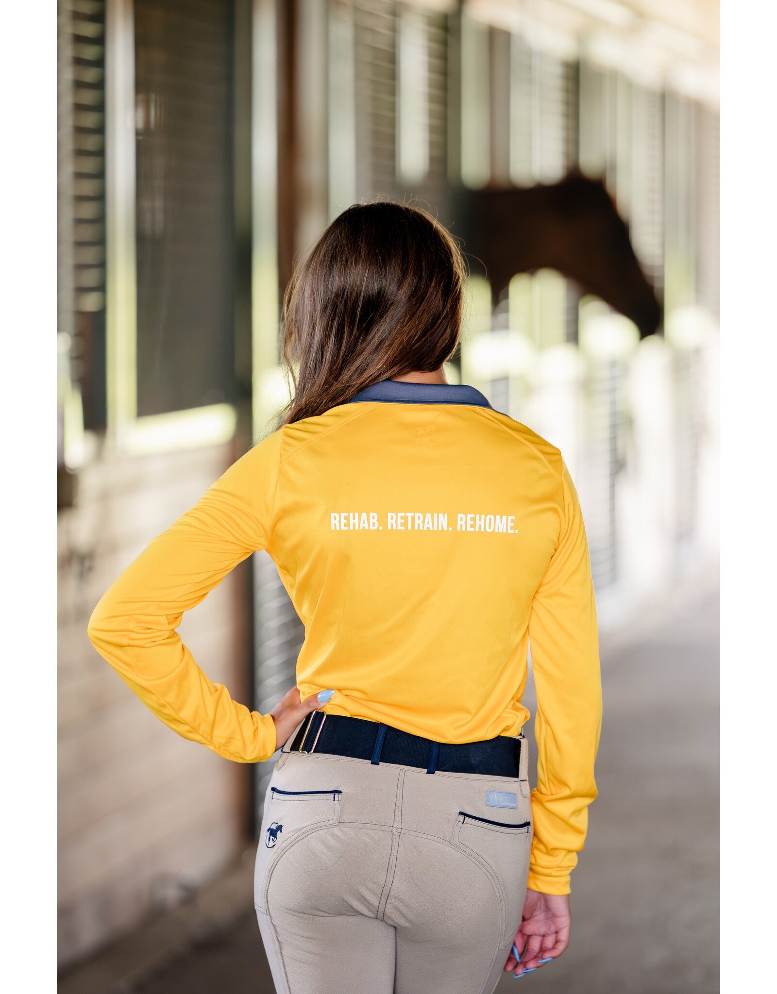 Marigold Cool Wick Long Sleeve Shirt (Slim fit)