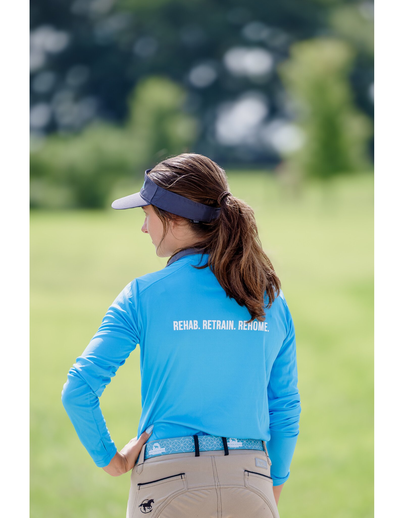 Electric Blue Cool Wick Long Sleeve Shirt (Slim fit)