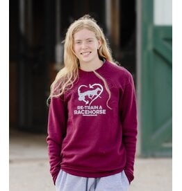 Maroon Re-Train a Standardbred Racehorse Sweatshirt