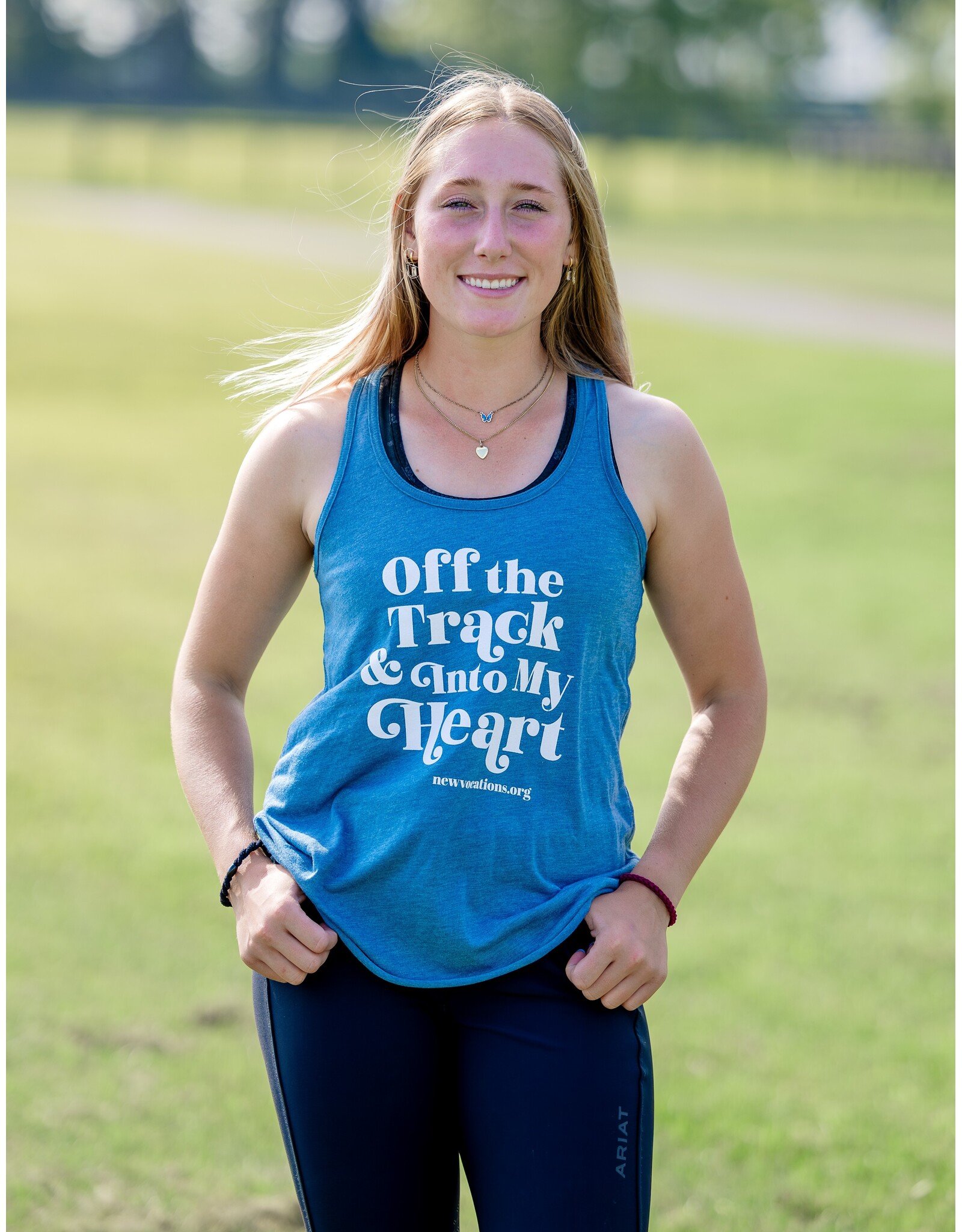 Blue Off the Track & Into My Heart Tank Top