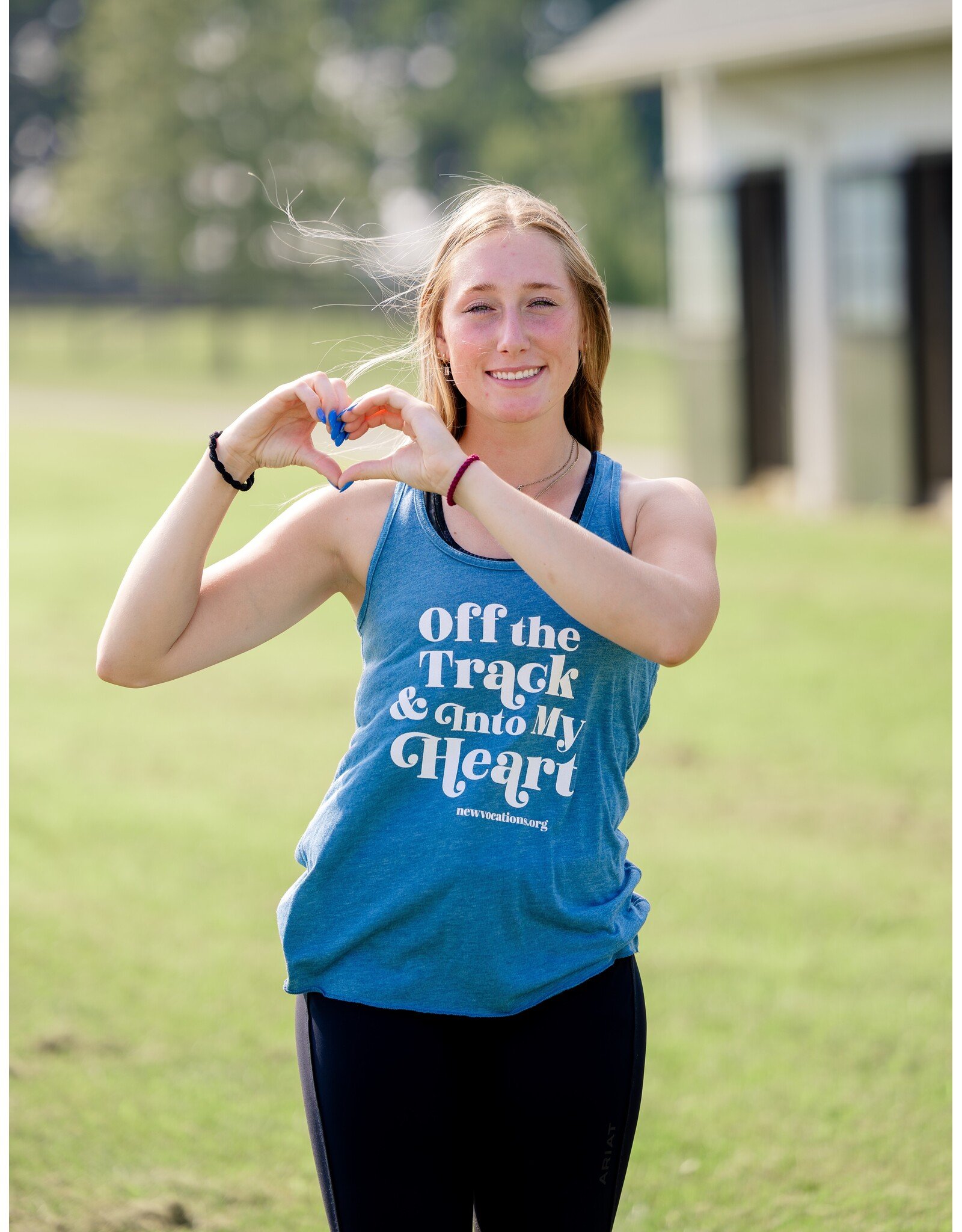 Blue Off the Track & Into My Heart Tank Top