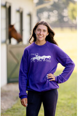 Purple I Love My Ex... Racehorse Sweatshirt