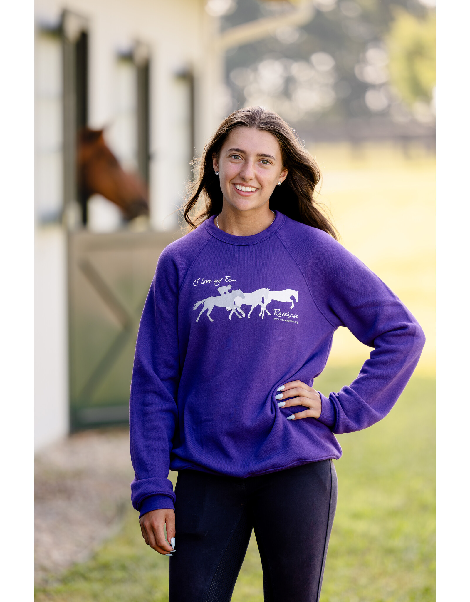 Purple I Love My Ex... Racehorse Sweatshirt