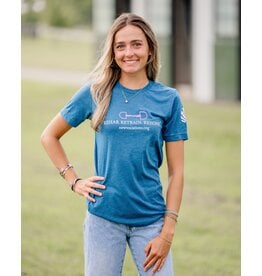 Steel Blue Rehab. Retrain. Rehome. Snaffle Bit T-Shirt