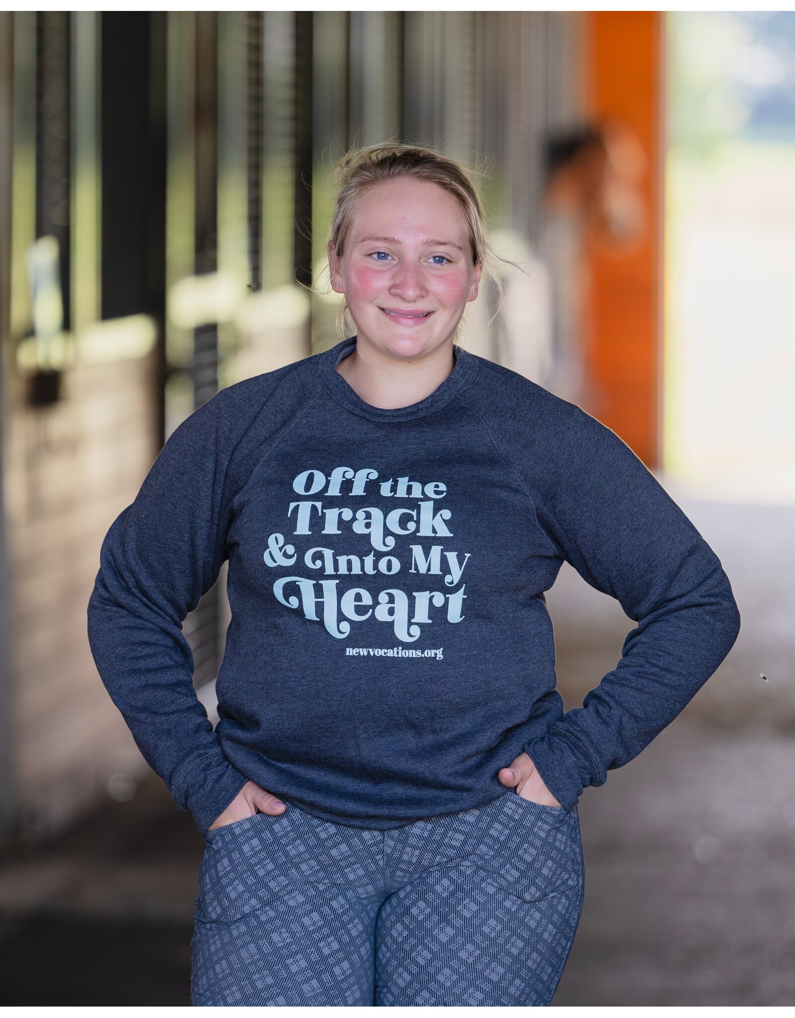 Grey Off the Track & Into My Heart Sweatshirt