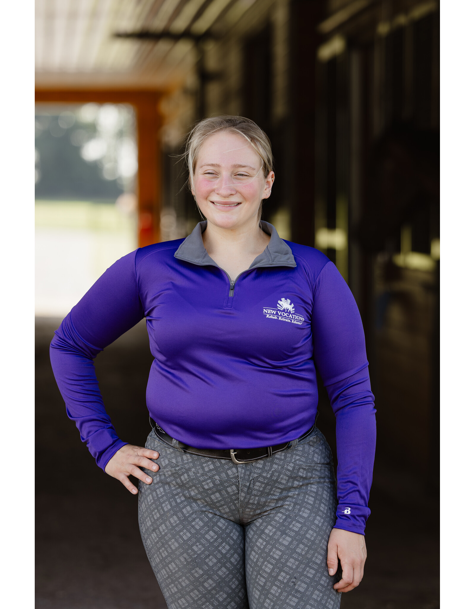 Purple Cool Wick Long Sleeve Shirt (Slim fit)