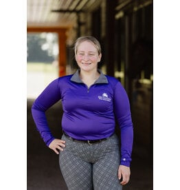 Purple Cool Wick Long Sleeve Shirt (Slim fit)