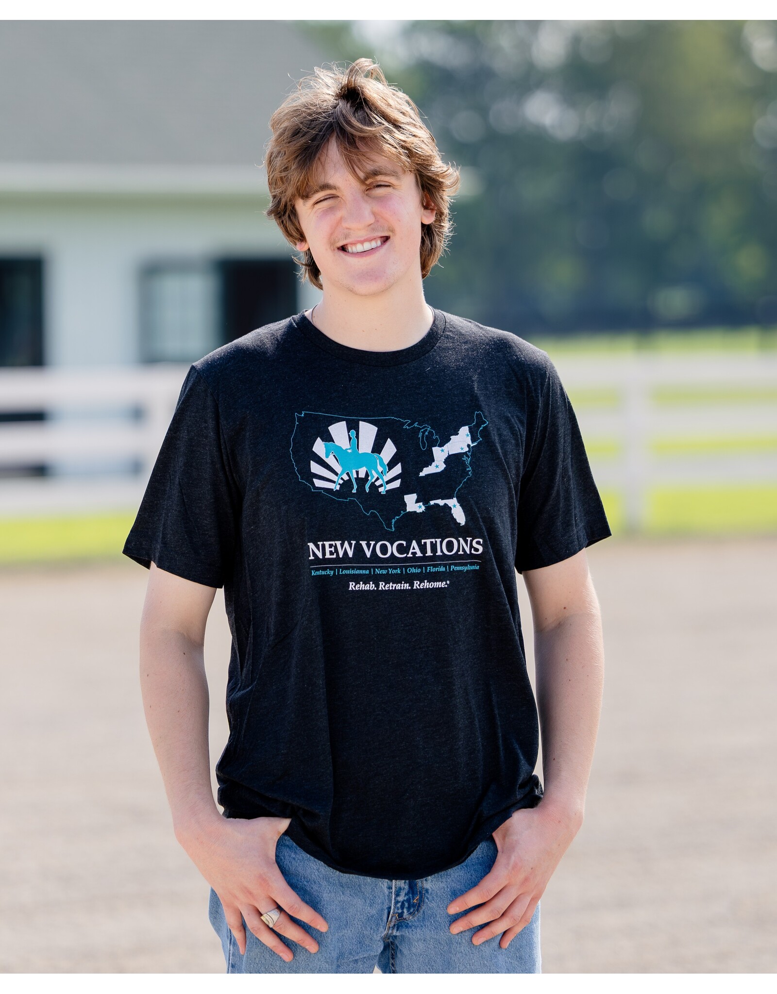 Black NV States Outline T-Shirt