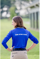 Royal Blue Cool Wick Long Sleeve Shirt (Slim fit)