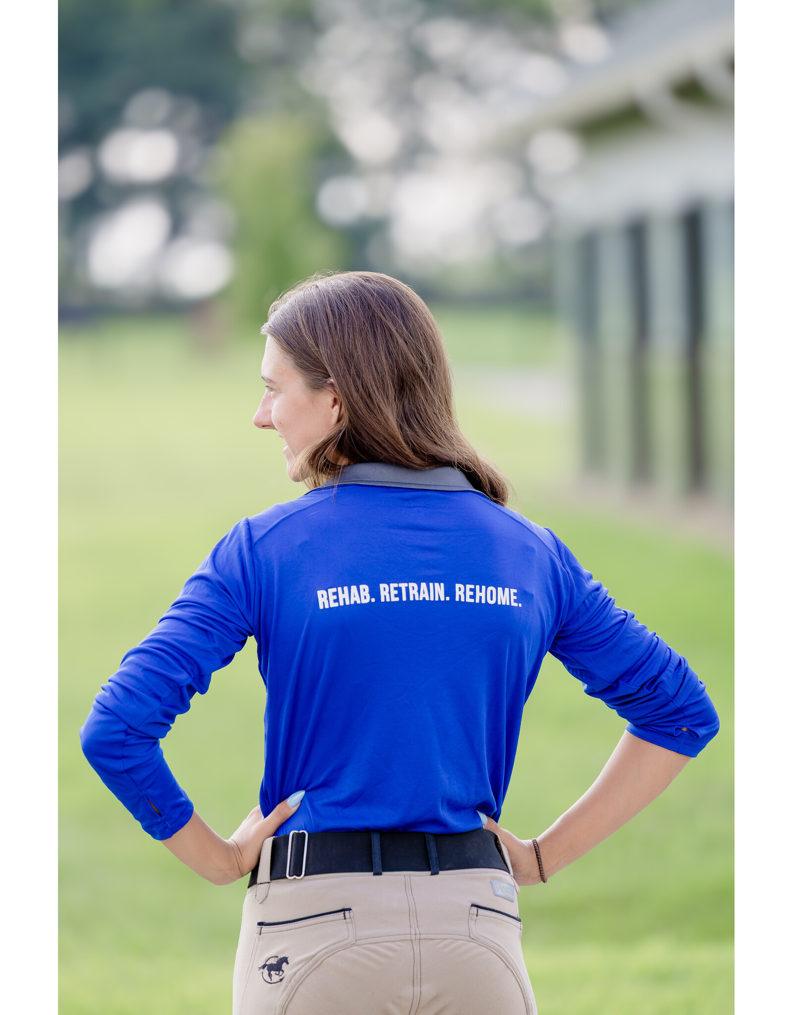 Royal Blue Cool Wick Long Sleeve Shirt (Slim fit)