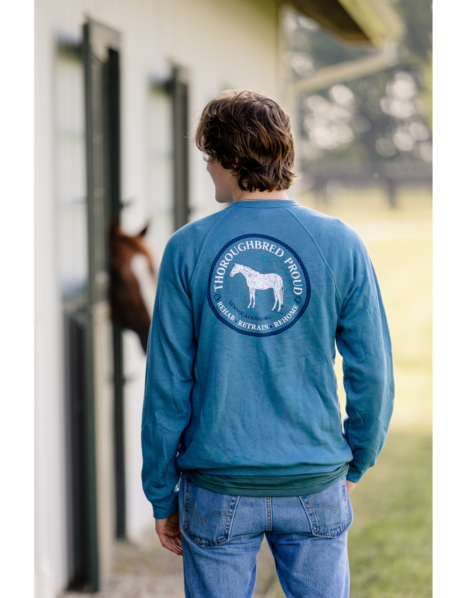 Blue Thoroughbred Proud Sweatshirt