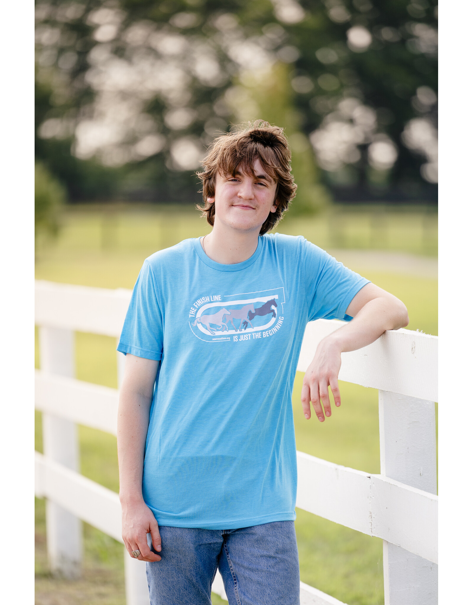 Aqua Finish Line is Beginning T-Shirt