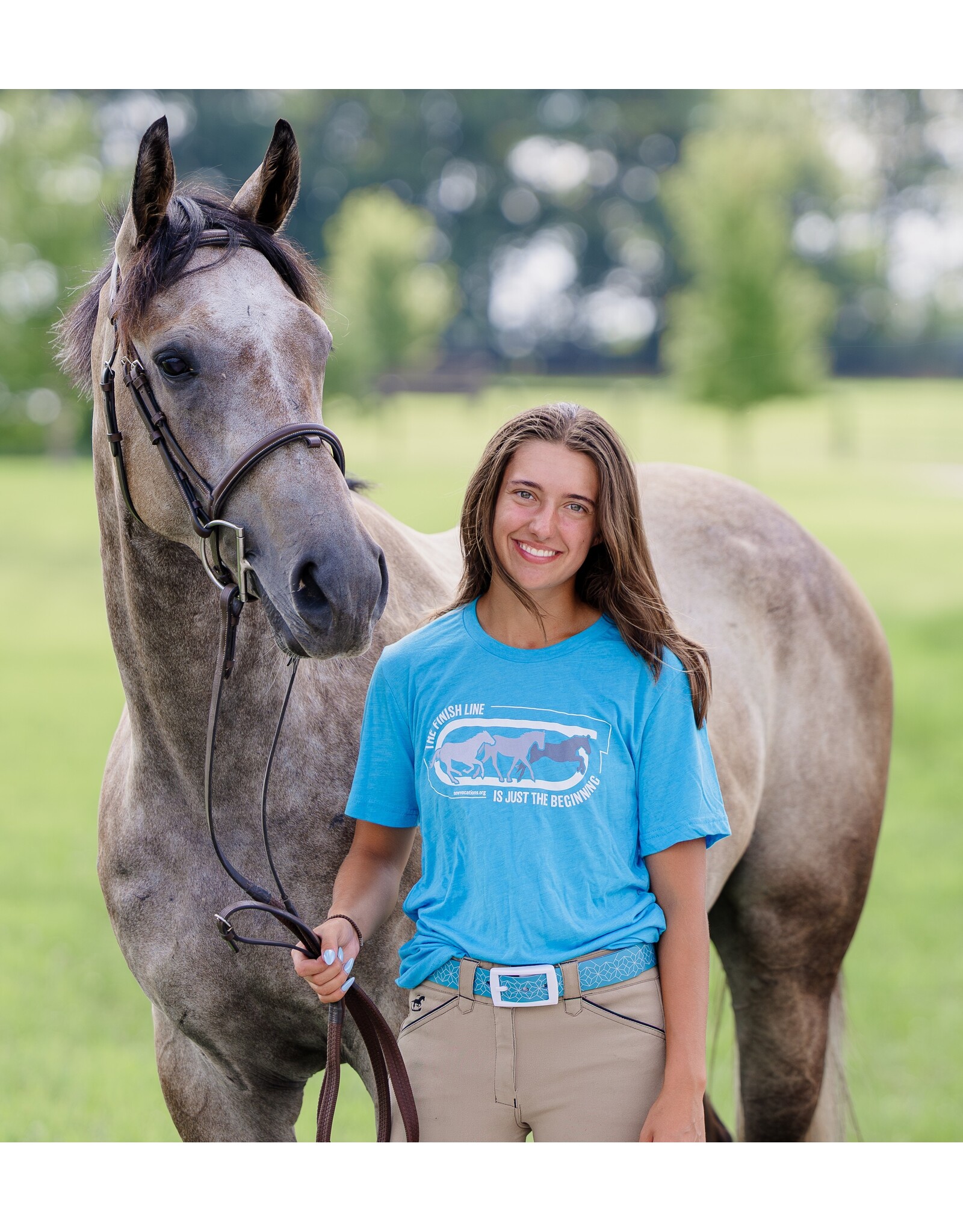 Aqua Finish Line is Beginning T-Shirt