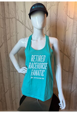 Teal Retired Racehorse Fanatic Tank Top