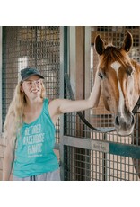 Teal Retired Racehorse Fanatic Tank Top