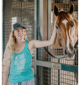 Teal Retired Racehorse Fanatic Tank Top