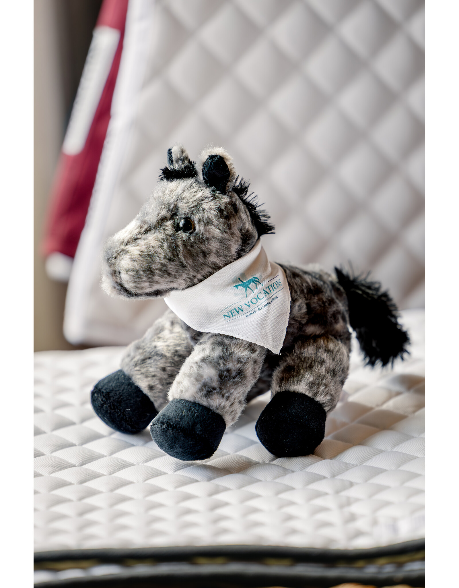 Grey NV Plush Horse