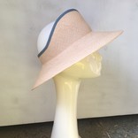 Tierre Taylor Hats and Accessories Classic Straw Sun Visor w. Contrasting Ribbon Trim