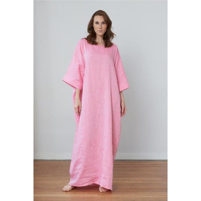 The Sleep Shirt Oversized Kaftan Linen