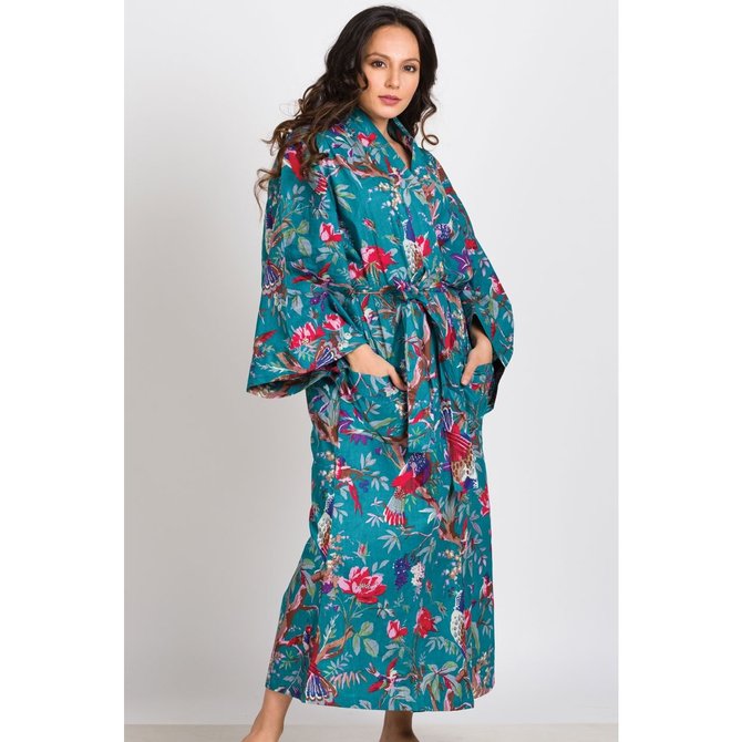 Sevya Handmade Long Kimono Robe Cotton